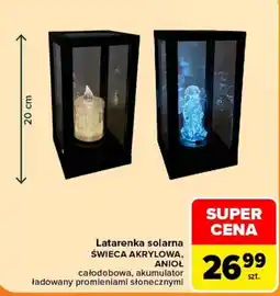 Carrefour Latarenka solarna Świeca akrylowa, anioł oferta