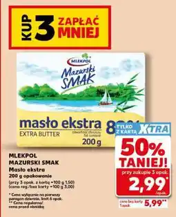 Kaufland MLEKPOL MAZURSKI SMAK Masło ekstra oferta
