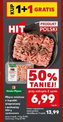 Kaufland Mięso mielone z łopatki wieprzowej i wołowiny 500 g opakowanie oferta
