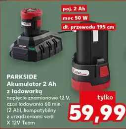 Kaufland PARKSIDE Akumulator 2 Ah z ładowarką oferta