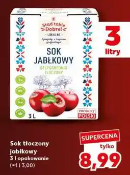 Kaufland Sok tłoczony jabłkowy oferta