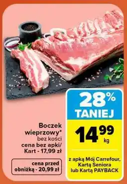 Carrefour Boczek wieprzowy oferta