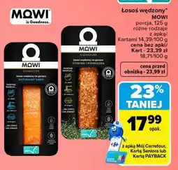 Carrefour Łosoś wędzony MOWI oferta