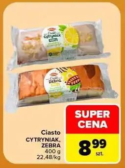 Carrefour Ciasto CYTRYNIAK, ZEBRA oferta