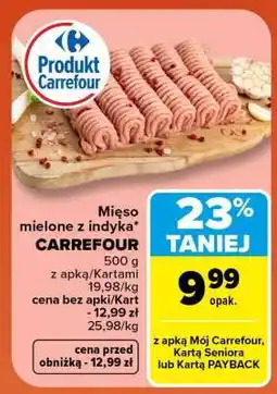 Carrefour Mięso mielone z indyka CARREFOUR oferta