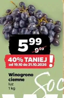 Netto Winogrono ciemne luz 1 kg oferta