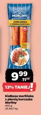 Netto Kiełbasa morlińska z piersią kurczaka Morliny oferta