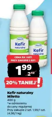 Netto Kefir naturalny Miletto oferta