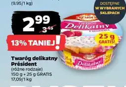 Netto Twaróg delikatny PRÉSIDENT oferta