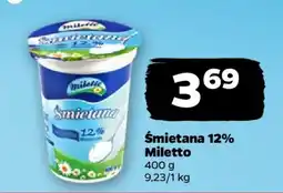 Netto Śmietana 12% Miletto oferta