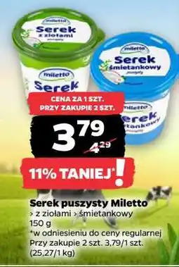 Netto Serek puszysty Miletto oferta