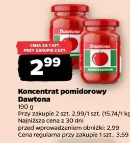 Netto Koncentrat pomidorowy Dawtona oferta