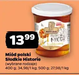 Netto Miód polski Słodkie Historie oferta