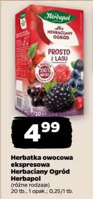 Netto Herbatka owocowa ekspresowa Herbaciany Ogród Herbapol oferta