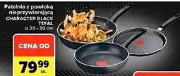Carrefour Market Patelnia z powłoką nieprzywierającą Character Black Tefal ø 20-30 cm oferta