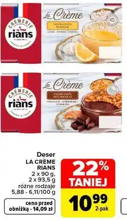Carrefour Deser La Crème Rians oferta