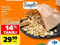 Carrefour Orzechy nerkowca połówki SIMPL oferta