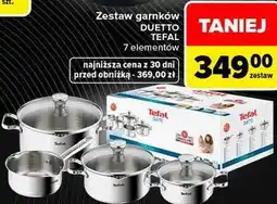 Carrefour Zestaw garnków Duetto Tefal 7 elementów oferta