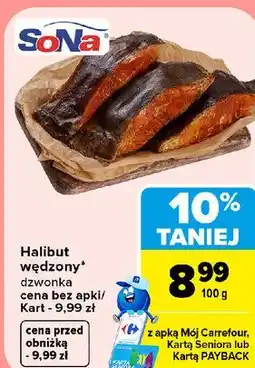 Carrefour Halibut wędzony dzwonka oferta