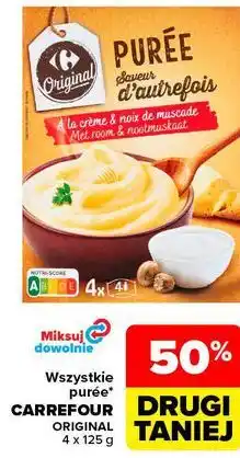 Carrefour Wszystkie purée CARREFOUR ORIGINAL oferta