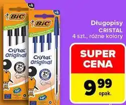 Carrefour Długopisy CRISTAL 4 szt., różne kolory BIC oferta