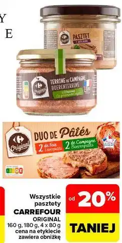 Carrefour Wszystkie pasztety CARREFOUR ORIGINAL oferta