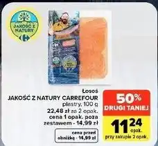 Carrefour Market Łosoś plastry Jakość z Natury Carrefour oferta
