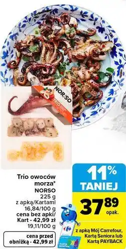 Carrefour Trio owoców morza NORSO oferta
