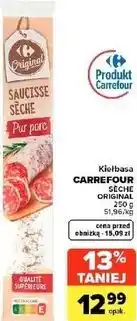 Carrefour Market Kiełbasa CARREFOUR SÈCHE ORIGINAL oferta
