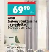 Biedronka Zasłony strukturalne na przelotkach SMUKEE 140 x 250 cm, 2 szt oferta