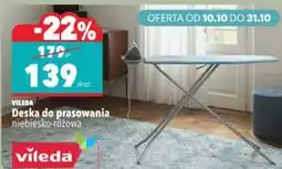 Biedronka Deska do prasowania Vileda niebiesko-różowa oferta