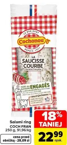 Carrefour Salami ring COCH FRAN oferta