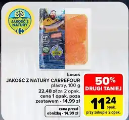 Carrefour Łosoś plastry Jakość z Natury Carrefour oferta
