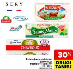 Carrefour Rolada kozia pleśniowa CHAVROUX, PRÉSIDENT, SOIGNON oferta