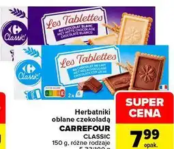 Carrefour Herbatniki oblane czekoladą CARREFOUR CLASSIC oferta