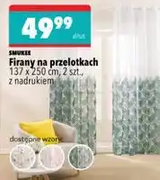 Biedronka Firany na przelotkach SMUKEE 137 x 250 cm, 2 szt oferta