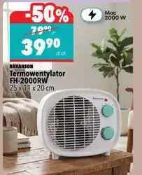 Biedronka Termowentylator Ravanson FH-2000RW oferta