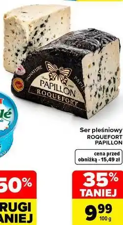 Carrefour Ser pleśniowy Roquefort Papillon oferta