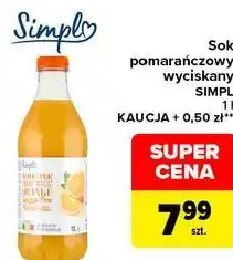 Carrefour Sok pomarańczowy wyciskany SIMPL oferta