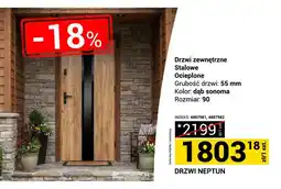 Merkury Market Drzwi zewnętrzne stalowe ocieplone Neptun oferta