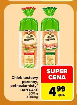Carrefour Chleb tostowy pszenny Dan Cake oferta