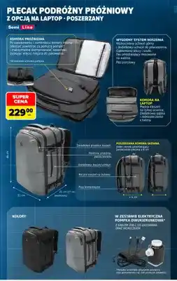 Carrefour Plecak podróżny próżniowy z opcją na laptop poszerzany Semi Line oferta
