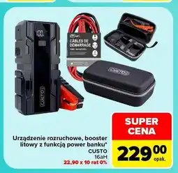 Carrefour Urządzenie rozruchowe booster litowy z funkcją power banku Custo oferta