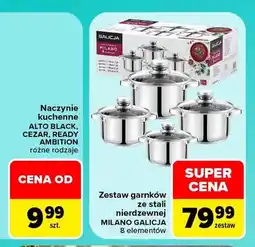Carrefour Zestaw garnków ze stali nierdzewnej Milano Galicja oferta