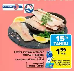 Carrefour Filety z mintaja mrożone bez skóry Krymar oferta