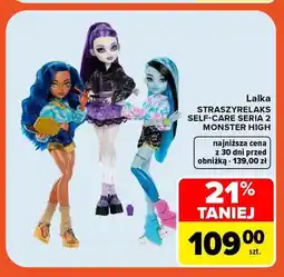 Carrefour Lalka Straszyrelaks Self-Care Seria 2 Monster High oferta