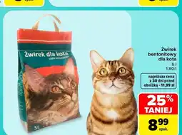 Carrefour Żwirek bentonitowy dla kota oferta