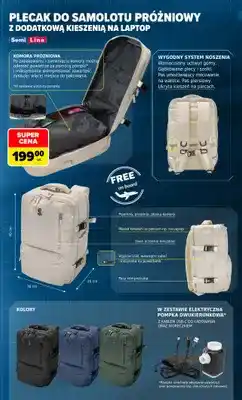 Carrefour Plecak do samolotu próżniowy z dodatkową kieszenią na laptop Semi Line oferta