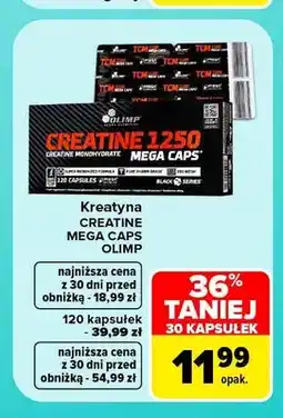Carrefour Kreatyna Creatine Mega Caps Olimp 30 kapsułek oferta