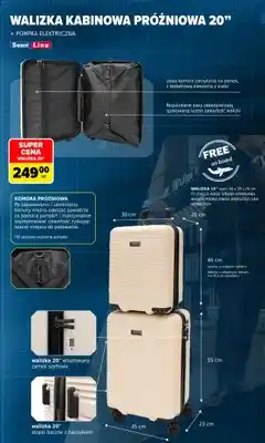 Carrefour Walizka kabinowa próżniowa 20 + pompka elektryczna Semi Line oferta